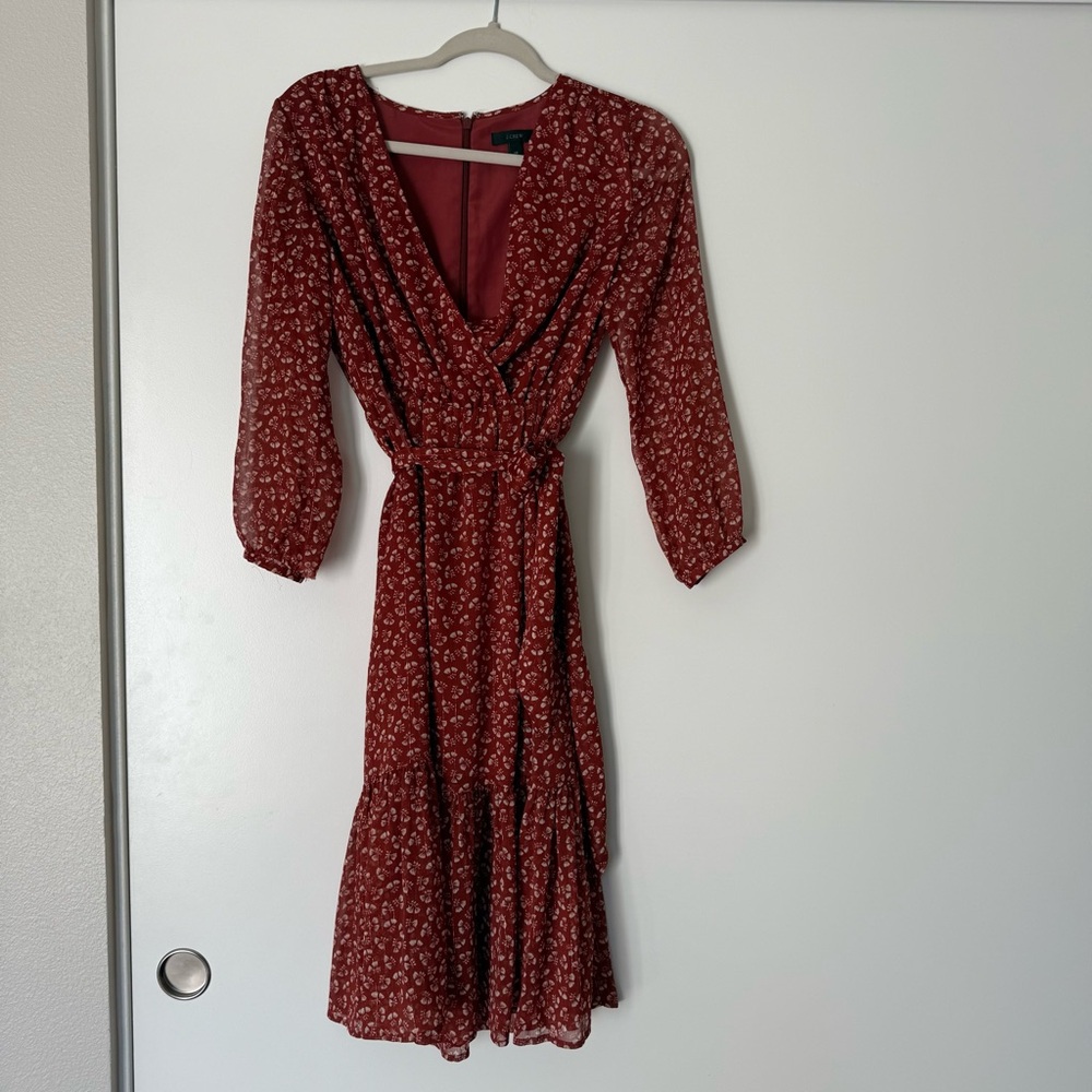 J Crew V Neck Wrap Dress
